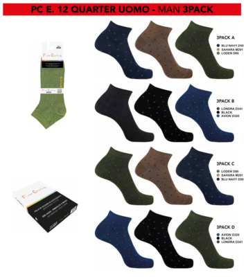 CALZINO CORTO UOMO PCQUARTER Ingrosso Intimo Tellini S.r.l.